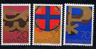 Liechtenstein 1967, Michel # 482 - 484 ** - Ungebraucht