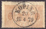 Suède - 1874-96 - Y&T N° S 1 B (dent 14) Oblitéré - Dienstmarken