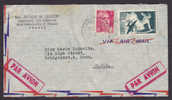 France Airmail Par Avion FRANCHEVILLE 1949 Cover To BRIDGEPORT USA Etats Unis Marianne - Andere & Zonder Classificatie