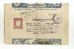 - ESPAGNE . ENTIER FISCAL OBLITERE SUR DOCUMENT DE 1959 ABIME - Revenue Stamps