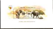 India 2011 2nd India - Africa Forum Summit Elephant Wild Life Animal M/s MNH Inde Indien # P2705 - Elefanten
