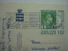 177   BELLE FRANCHISE   ANNEE 1985 MONACO MONTECARLO CARTE POSTCARTE - Postmarks