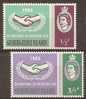 GILBERT & ELLICE ISLANDS - 1966 WHO. Scott 127-8. MNH ** - Isole Gilbert Ed Ellice (...-1979)