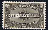 Victoria  «officially Sealed»  Sc OX 4  Light Hinge - Unused Stamps