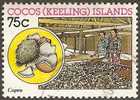 COCOS (KEELING) ISLANDS - USED 1987 75c Industries - Copra Production - Cocos (Keeling) Islands