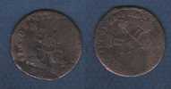 1712 - PIECE EN CUIVRE LOUIS XIV - Dia.25 Mm - 5 G. - 1643-1715 Luigi XIV El Re Sole