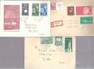 GERMANY DDR 1957-1959 3 COVERS TO ISRAEL INC CACHET COVER AND REGISTERD COVER - Covers & Documents