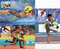 Australia 2004 Athens Olympic Games - Set Of 3 Maxicards, Johnson, Running - Thomas, Swimming - Elgin, Paralympics - Sommer 2004: Athen