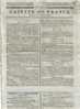 JOURNAL QUOTIDIEN "GAZETTE DE FRANCE" N°223 DU 10/08/1807 - 1er Quotidien De France L´ancêtre Du J.O - 1800 - 1849