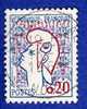 France Y&t : N° 1282 - 1961 Marianne Of Cocteau