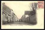 CPA  ANCIENNE- FRANCE- MENNECY (91)- LA RUE DE MILLY- ATTELAGE - Mennecy