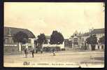 CPA  ANCIENNE- FRANCE- LONGJUMEAU (91)- PLACE DU MARCHÉ- AVENUE DE LA GARE- ANIMATION- DISTILERIE- PILE DE BARRIQUES - Longjumeau