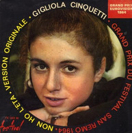 EP 45 RPM (7")  Gigliola Cinquetti  "  Non Ho Leta  " - Otros - Canción Italiana