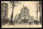 CPA  ANCIENNE- FRANCE- MALAKOFF (92)- RUE AUGUSTIN DUMONT ET ROUTE DE MONTROUGE- FOURGON GARDE-MEUBLE- COMMERCES - Malakoff