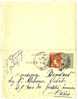 REF LPU9 - CL TYPE SEMEUSE LIGNEE 15c DATE 946 + COMPL.T PARIS OCTOBRE 1920 - Letter Cards