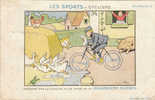 RABIER Benjamin. CPA. Les Sports. Cyclisme. Planche 3. Absorbé Par Le Lecture D'une Image De La PHOSPHATINE FALIÈRES. - Rabier, B.