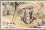 AK BOWLING ENGEL ANGEL LITHO KARTE  OLD POSTCARD 1902 - Bowling