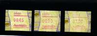 AUSTRALIA - 1999 FRAMAS  TIWI  POSTCODE 2000 (SYDNEY)  BUTTON SET (45c.-90c.-$1.35)  MINT NH - Machine Labels [ATM]