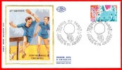 FRANCE  1988:_ENVELOPPE OBLITEREE Du CHAMPIONNAT  D'EUROPE  88  De TENNIS De TABLE A PARIS_ - Tenis De Mesa