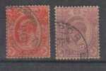 Malaya Straits Settlements Used , 2 Dif., 3c. Edward - Straits Settlements