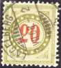 Heimat OW ENGELBERG 1908-07-03 Vollstempel Auf Portomarke Zu#19GcIIN - Strafportzegels