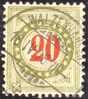 Heimat AR WALZENHAUSEN 1908-04-16 Vollstempel Auf Porto Zu#19GcIIN - Strafportzegels