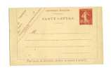 Carte - Lettre - Neuve - Kartenbriefe