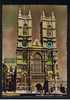 RB 728 - Real Photo Coloured Postcard Westminster Abbey London - Westminster Abbey