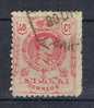 Sello 40 Cts Alfonso XIII Medallon 1909, Edifil Num 276 º - Used Stamps