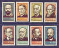 Portugal - 1966 Portuguese Scientists (Complete Set) - Af. 986 To 993 - MH - Nuevos