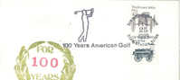 Cachet Golf - Golf Postmark - USA 100 Years American Golf 1989 - Golf