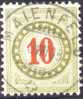 Heimat GR MAIENFELD 1908-08-03 Vollstempel Auf Porto 10 Rp. Zu#18GcIIK - Strafportzegels