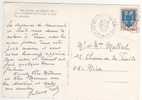 Cachet Rond Pointillé  De " 45 Ousson Sur Loire , Loiret 25/8/67 "   / Carte D´Ousson Sur Loire - Brieven En Documenten