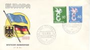 GERMANY 1958 EUROPA CEPT FDC / BONN 1 A / - 1958