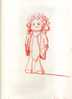 - ENFANT . CRAYON ROUGE DE SYLVAIN GEORGES - Dessins