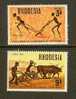 RHODESIA 1968 MNH Stamps Ploughing Championship 70-73 2 Values Only (thus Not Complete) - Rhodesia (1964-1980)