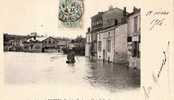 CPA INONDATIONS DE SAINTES QUAI DES ROCHES PHOTO ROLLAND/1904 - Overstromingen