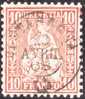 Heimat GR CASTASEGNA 1868-04-23 Vollstempel 2-Kreisstempel Auf 10Rp. Ror Sitzender Helvetia - Used Stamps