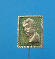 JOHN TRAVOLTA - American Actor & Dancer & Producent ... Yugoslavia Vintage Pin 1980s * Film United States Of America USA - Films