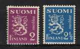 FINLANDE N° 151 A & B * - Unused Stamps