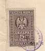 Yugoslavia Revenue Stamp On Paper - Usati