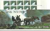 Norway, Norwegian Nature , Booklet 10 Stamps - Ongebruikt