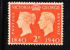 Great Britain 1940 Centenary Of The Postage Stamp 2p MLH - Ungebraucht