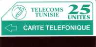 TUNISIE CARTE URMET NEUVE MINT 25U WITH A MISTAKE TELEFONIQUE INSTEAD TELEPHONIQUE - Tunisia