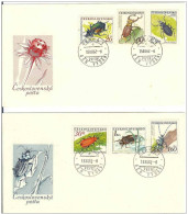 Czech Republic Chechoslovakia 1969 FDC Bugs Bug Beetle Insects Insectes Fauna - FDC