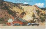 Big Rock Candy Mountain UT Utah, Roadside Cafe Gas Station, Autos, On C1950s Vintage Postcard - American Roadside