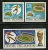 Cook Islands    "World Cup Soccer"    Set   SC# 403-05 MNH** - 1974 – West-Duitsland
