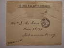 34 GREAT BRITAIN UK  ON HER MAJESTY'S SERVICE COVER TO JOHANNESBURG SUID AFRIKA - Stamped Stationery, Airletters & Aerogrammes