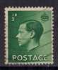 GB 1936 KEV111  1/2d GREEN STAMP USED SG 457 (B321) - Gebraucht