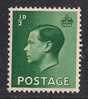 GB 1936 KEV111  1/2d GREEN STAMP UMM SG 457 (992) - Unused Stamps
